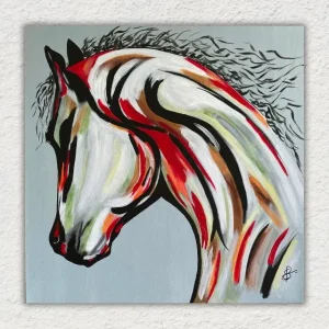 tableau cheval coloré 'Balios'
